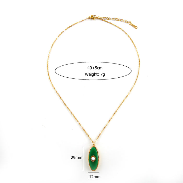 Wholesale Popular retro stainless steel necklace set with light luxury and high-end accessories, ring set