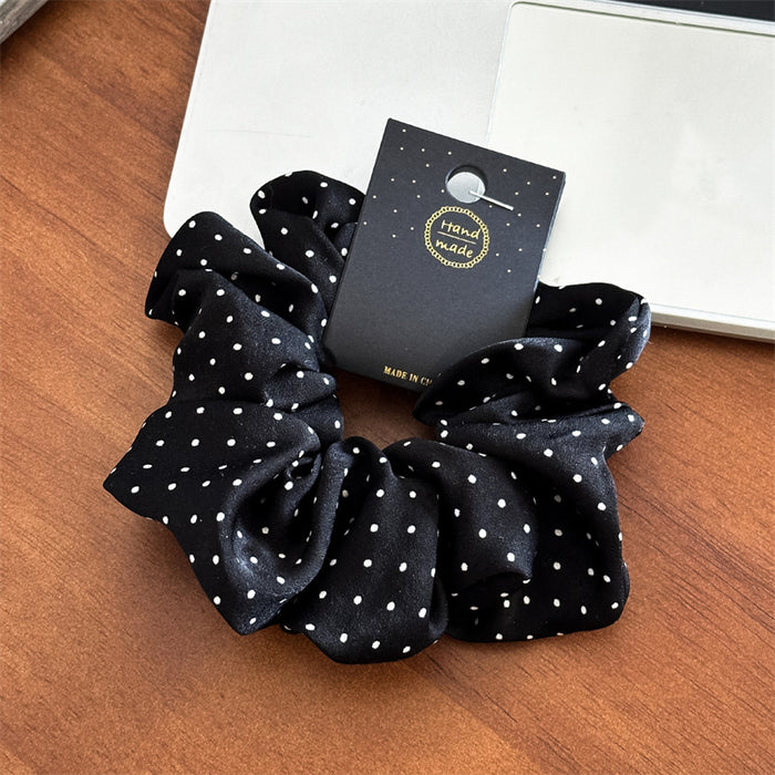 Wholesale wave point large intestine hair ring elegant rope head jewelry in stock