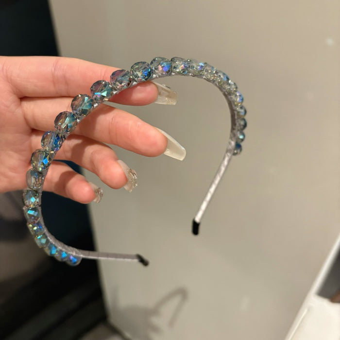 Wholesale   Blue Hair Hoop Women's Crystal  Headband  Headwear