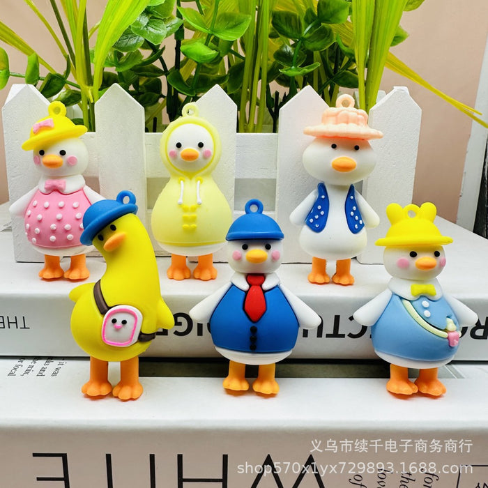 Wholesale Keychain Doll Accessories Bag Small Pendant Car Keychain DIY Soft Rubber