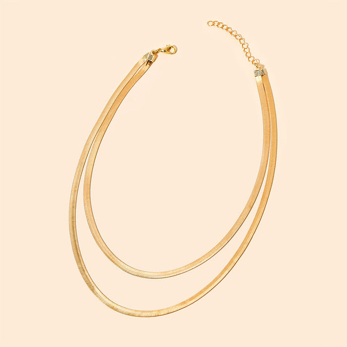 Wholesale Fashion accessories, personalized couple, simple alloy, multi-layer necklace