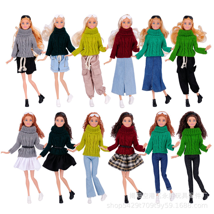 Wholesale Dress  sweater turtleneck wool sweater sweater doll clothes