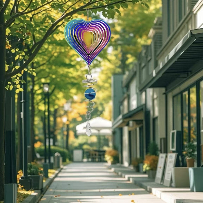 Wholesale 3D Stainless Steel Rotating Wind Gyro Wind Chimes