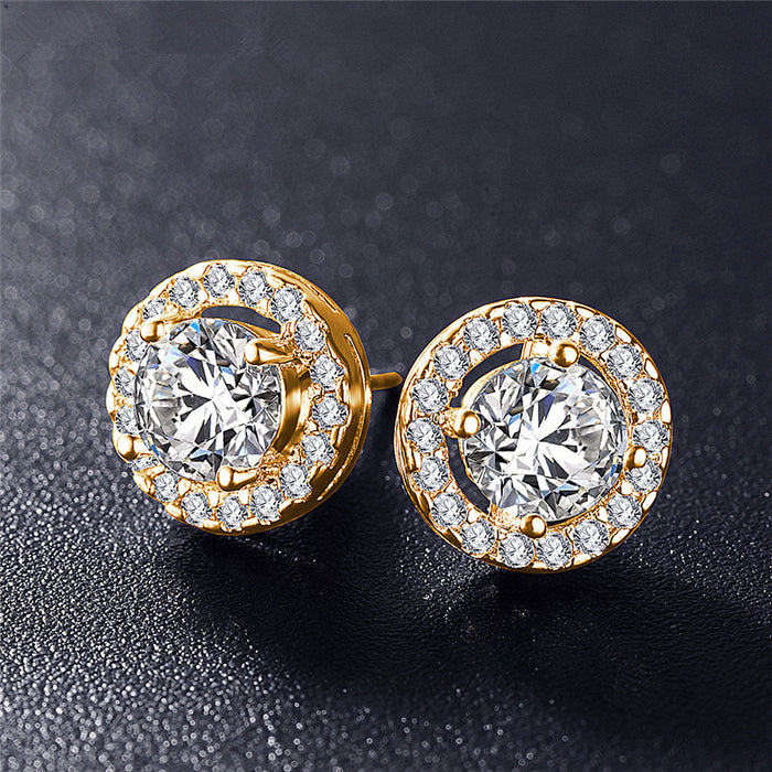 Wholesale Men' s unique diamond-encrusted earrings