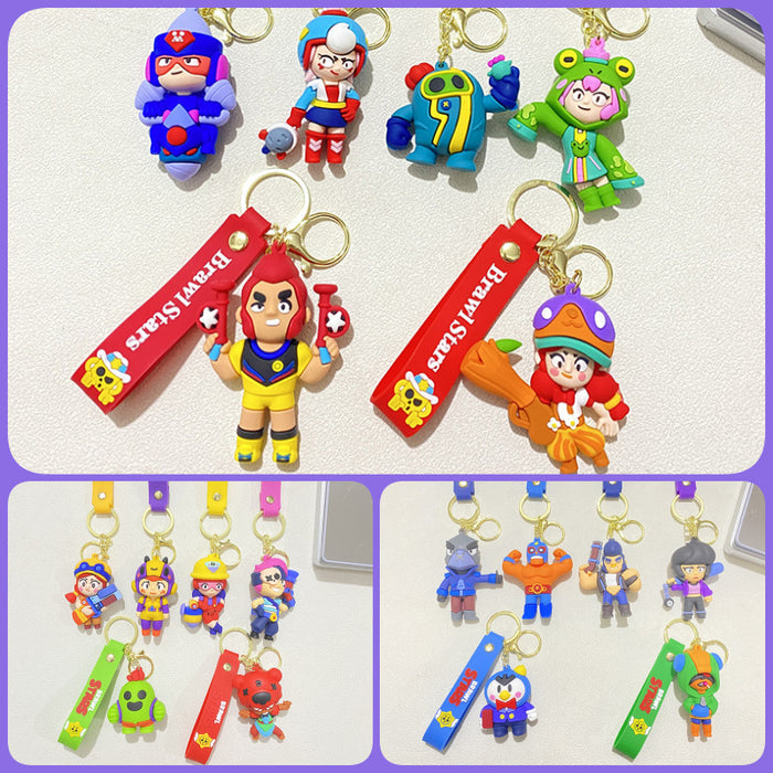 Wholesale Cute PVC cartoon character keychains