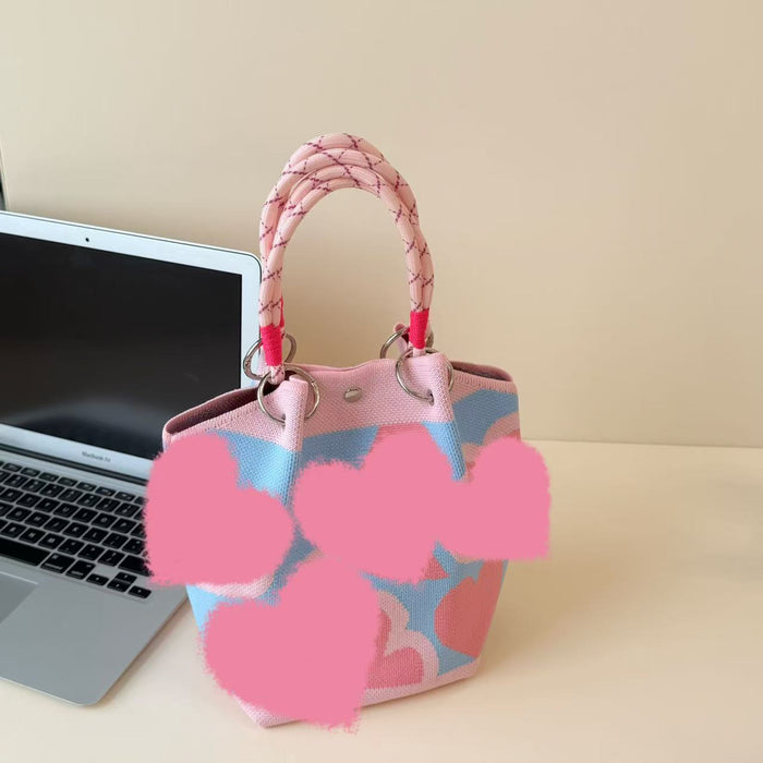 Wholesale Cartoon knitted bag large capacity vegetable basket