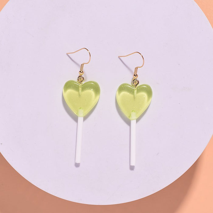 Wholesale Personalized earrings heart-shaped long handmade earrings