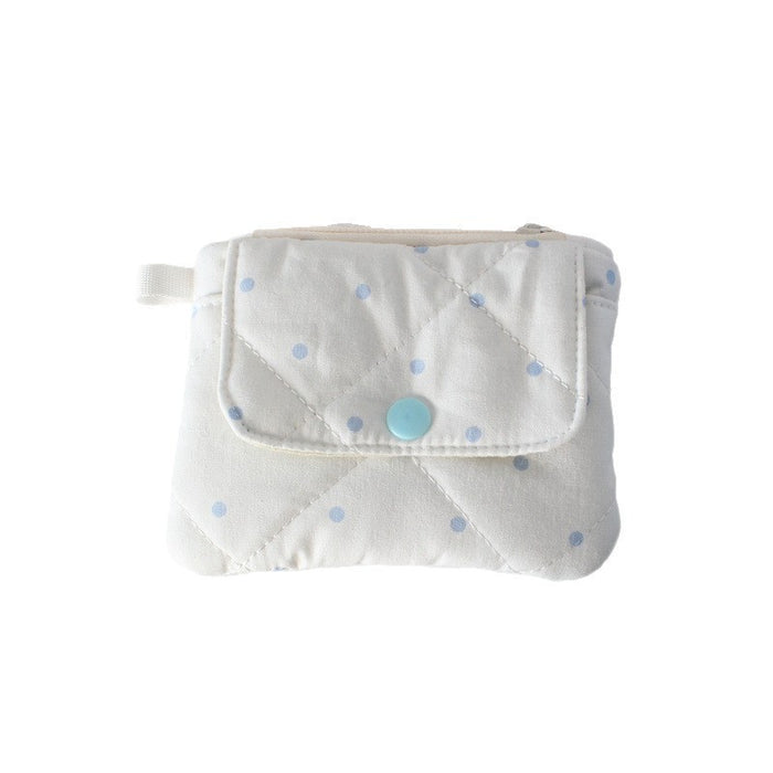 Wholesale Quilted Diamond Pleated Polyester Coin Purse Sweet Pink Multi Functional Card Holder Home Storage