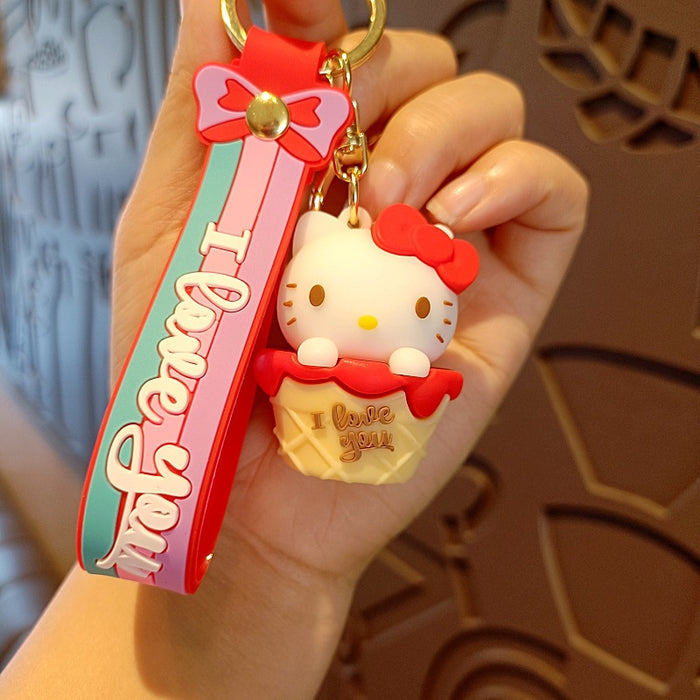 Wholesale Silicone Cartoon Doll Keychain JDC-KC-MingT194