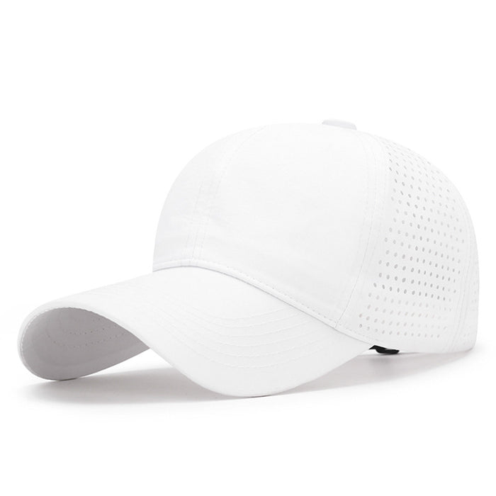 Wholesale Quick-drying Perforated Cap Women's Spring and Summer Sunscreen Soft Top Breathable Sports Travel howing Small Baseball Cap for Men