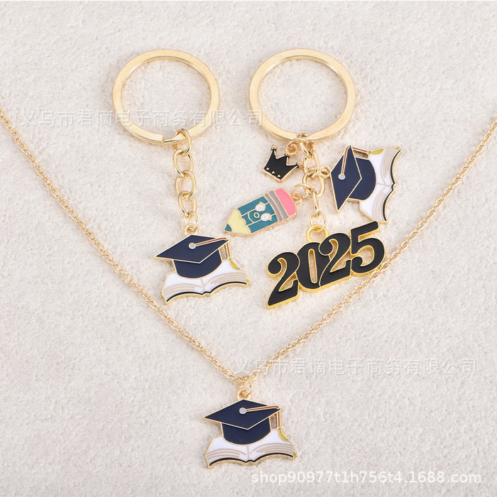 Wholesale Doctor Cap Keychain Student Souvenir Creative Personality Bag Pendant