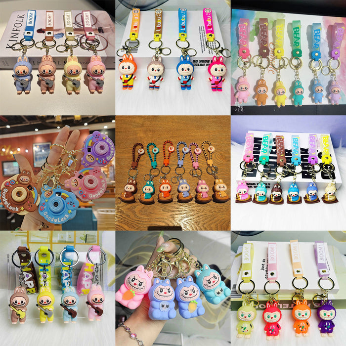 Wholesale Cartoon Loving Little Sheep Keychain Pendant,  Cute Student Bag Pendant,  Couple Style Small Gift Stall