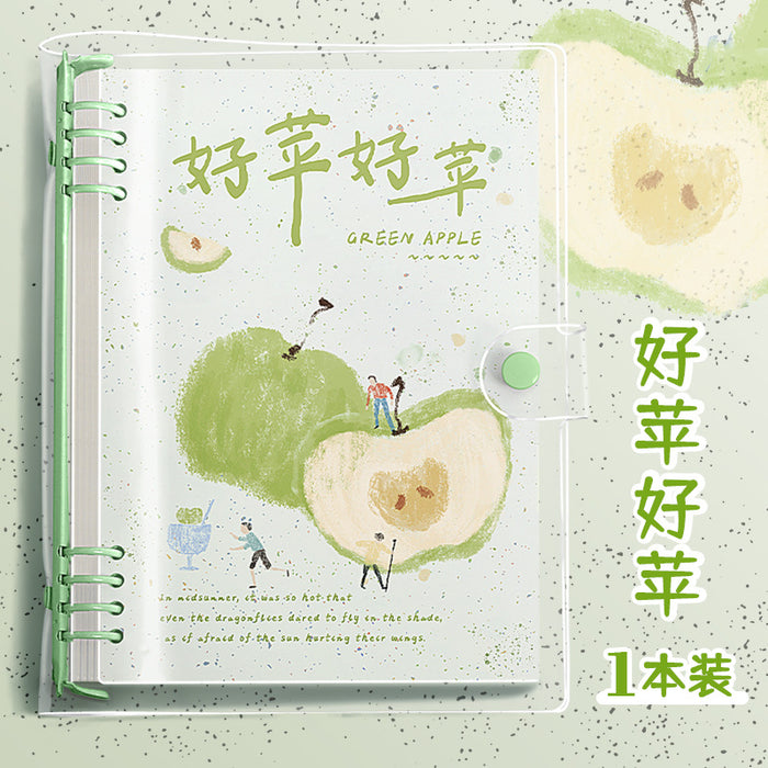 Wholesale PVC Clear Soft Cover Loose-Leaf Notebook A5 Lined Cartoon Design for Students