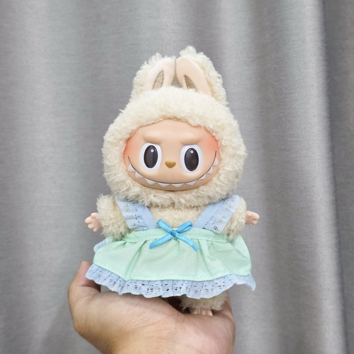 Wholesale Sitting Party Doll Clothes Cola  Vinyl Clothes Fisherman Hat Overalls Set