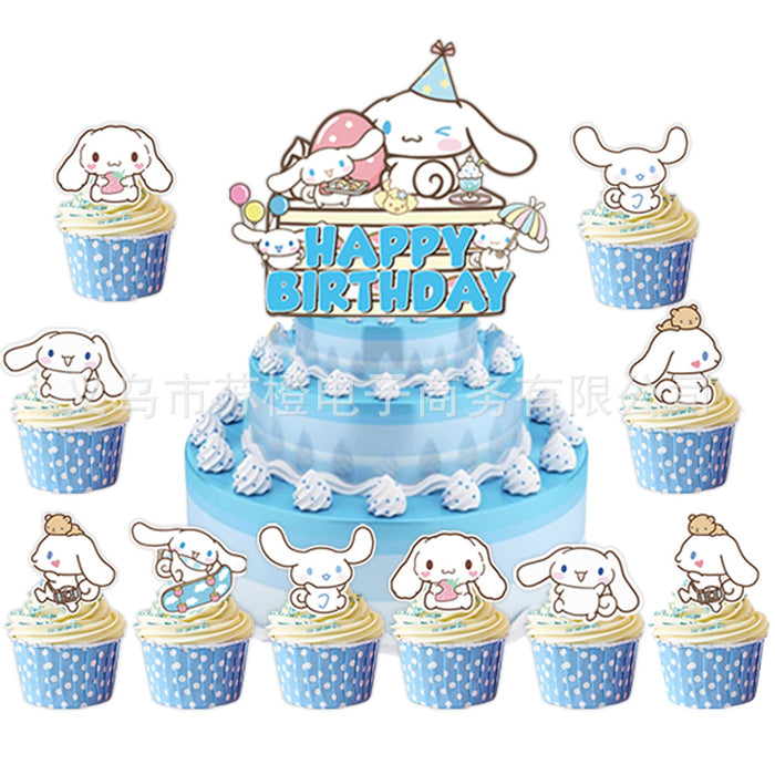 Wholesale Party Supplies  Children' s Cartoon Birthday Decoration Disposable Tableware Cartoon Paper Cup suit