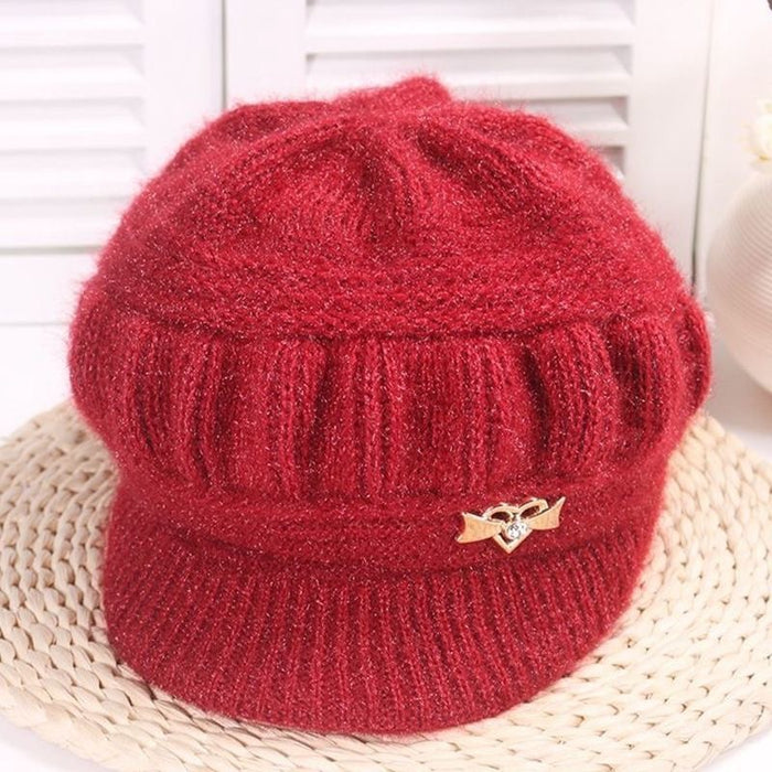 Wholesale Winter Hat Plush Thick Knitted Yarn Warm Beret Fashionhat JDC-FH-PX001