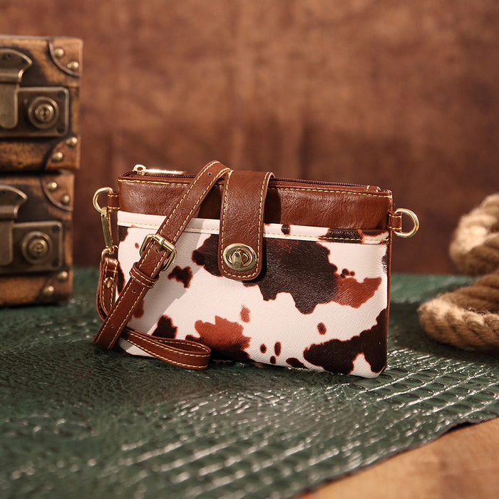 Wholesale Vintage Print Western Women' s Bohemian Small Crossbody Clutch Wallet