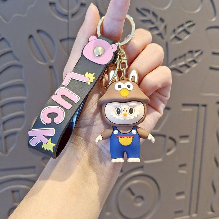 Wholesale Cartoon Keychain Cute School Bag Pendant Car Keychain Accessories Doll Machine Gift