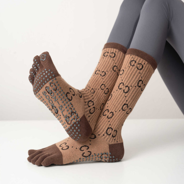 Wholesale socks Pilates sports yoga socks professional fitness dispensing non-slip toe socks