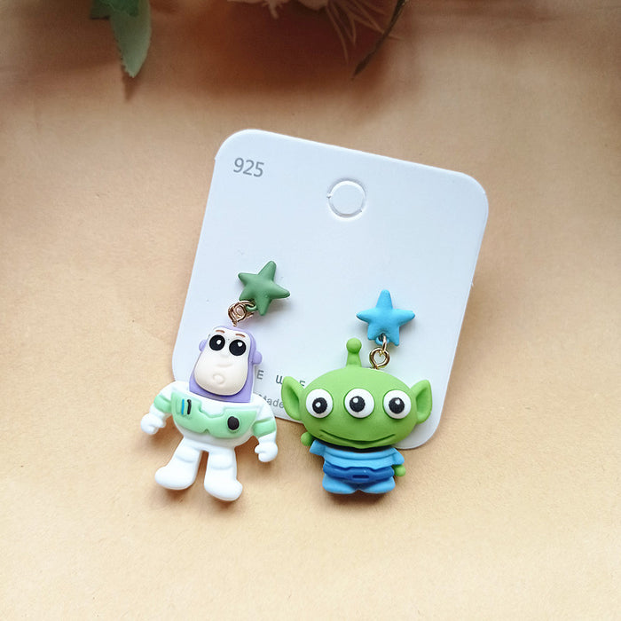 Wholesale Cute Cartoon Resin Earrings JDC-ES-Xiaox001