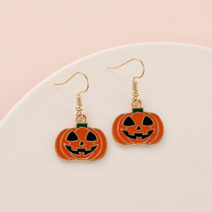 Wholesale   Earrings Temu Popular Devil Pumpkin Bat Holiday Earrings