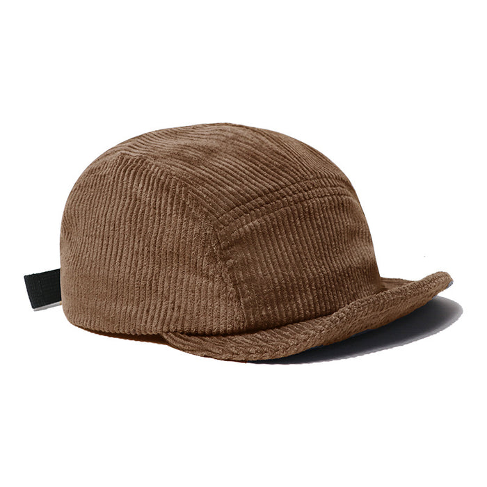 Wholesale New Short eave Street Retro Soft Top Five Leaf Hat Versatile Corduroy Hat
