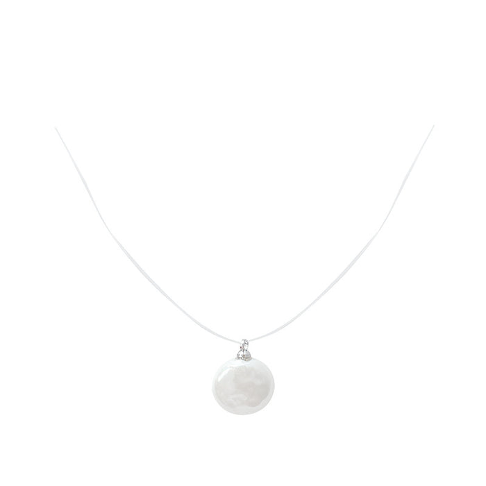 Wholesale Simple and fashionable pearl pendant necklace, light luxury, niche collarbone chain, high-end and versatile temperament