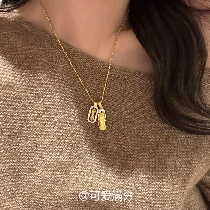 Wholesale Gold pendant necklace, high-end clavicle chain