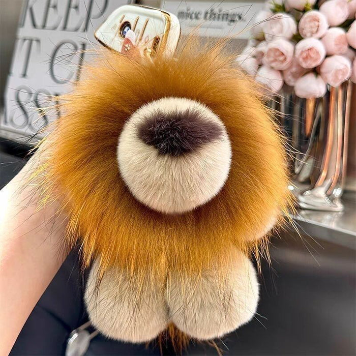 Wholesale Cute car keychain pendant plush gift bag pendant gift