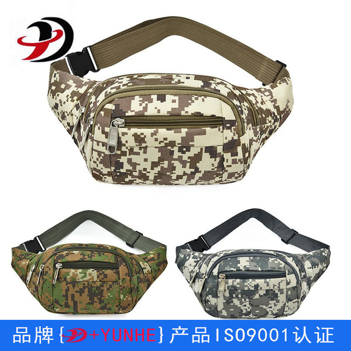 Wholesale Outdoor mobile phone waist bag multi-functional sports messenger bag camouflage chest bag