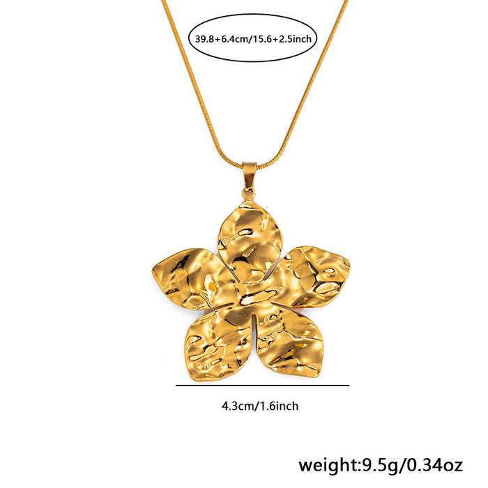 Wholesale Fade-Resistant Sweater Chain — Niche,  Light Luxury  and Sophisticated Titanium Steel Necklace