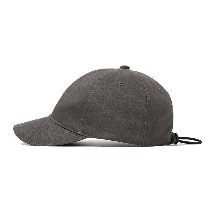 Wholesale Drawstring light plate duckbill cap, fashionable and simple baseball cap, hat