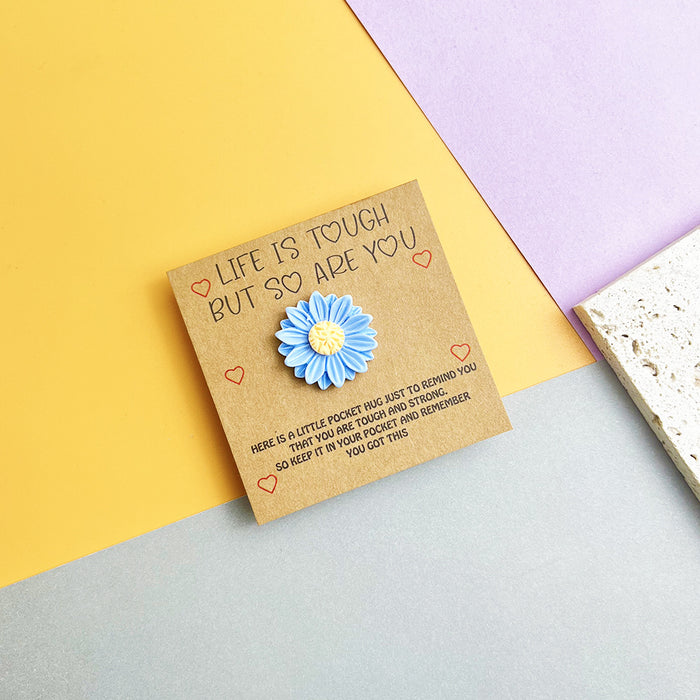 Wholesale English plant sunflower pocket Decorations hug card