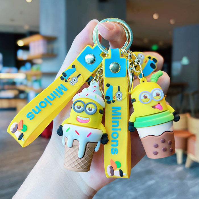 Wholesale Cartoon Creative Keychain Exquisite 3D Doll Backpack Pendant Accessories