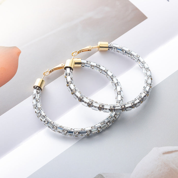 Wholesale Christmas Independence Day gradient color earrings for women,  gorgeous evening dress matching accessories