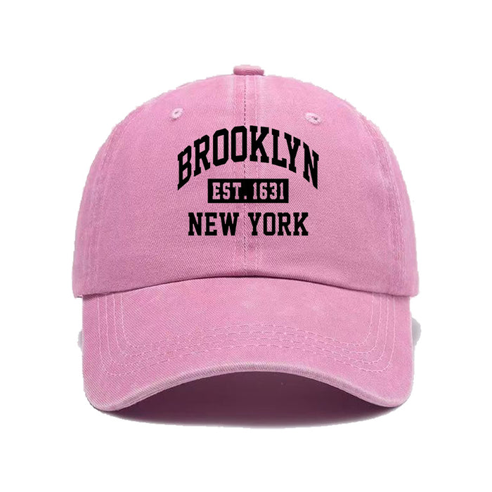 Wholesale New washed letter embroidered duck tongue hat, fashionable and personalized sun shading baseball cap