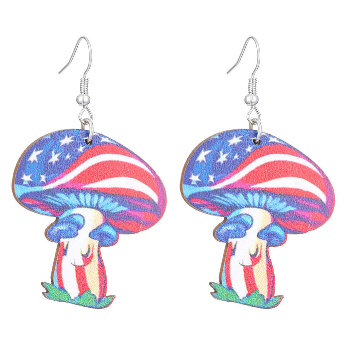 Wholesale National Flag Ice Cream Star Boots Cross Love Set Earrings Cross Border Accessories