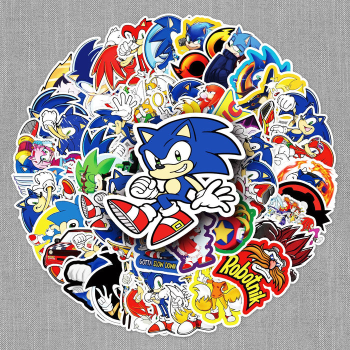 Wholesale 51pcs Cartoon anime graffiti stickers luggage car guitar scooter waterproof decorative stickers