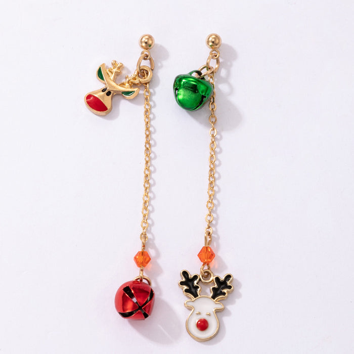 Wholesale Colorful Irregular Pearl Earrings Geometric Hip Hop Fashion Accessory MOQ≥2