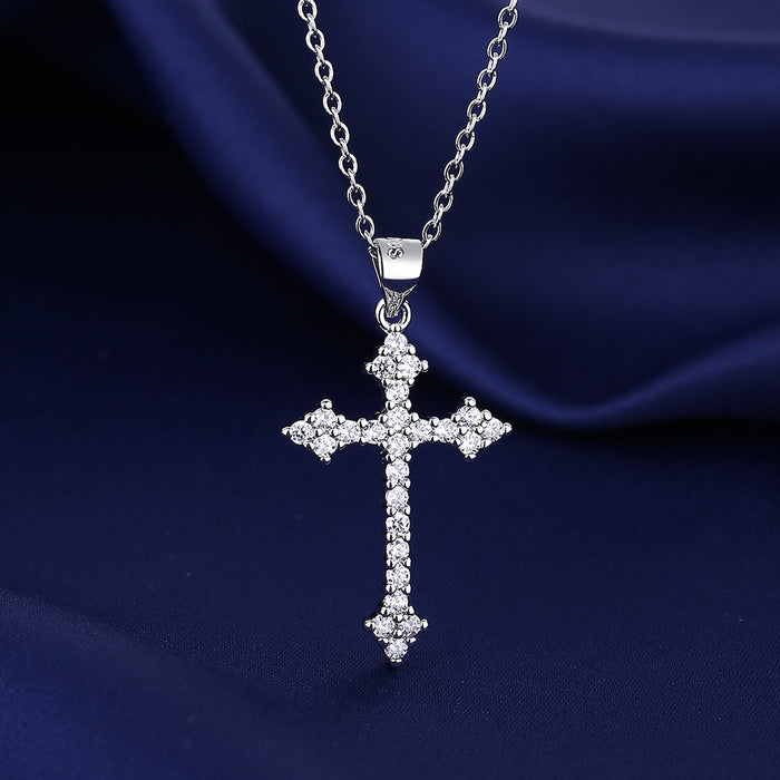 Wholesale Full diamond cross pendant necklace
