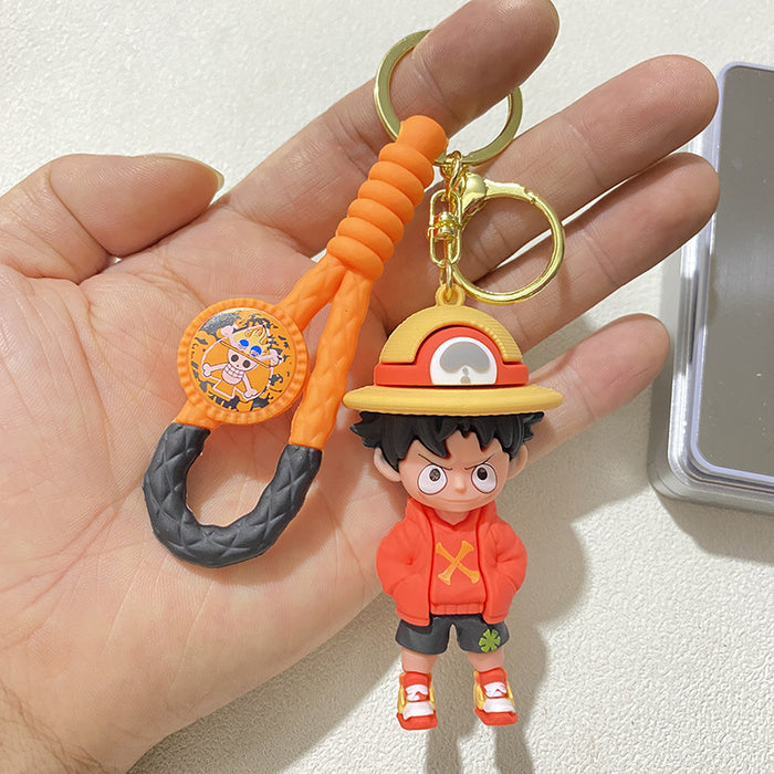 Wholesale Dress-up Woven Cartoon Key Chain Doll Key Chain Accompanying Gift Pendant Small Jewelry