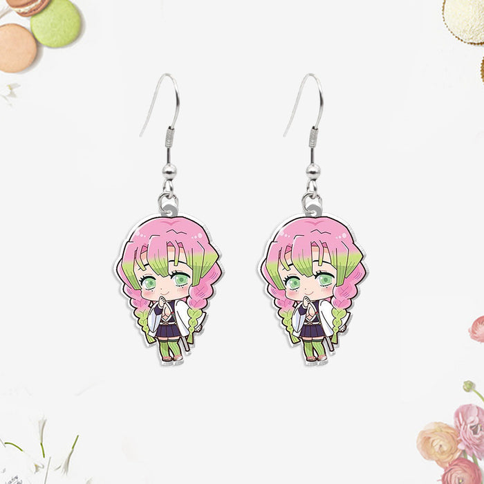 Wholesale Acrylic heat shrink earrings small pendants for teenagers