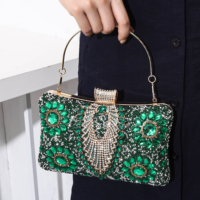 Wholesale Women's Diamond Studded Dinner Bags Banquet Dresses Hand-held Crossbody Hand-held Bags Women's Small Bags JDC-HB-MM010