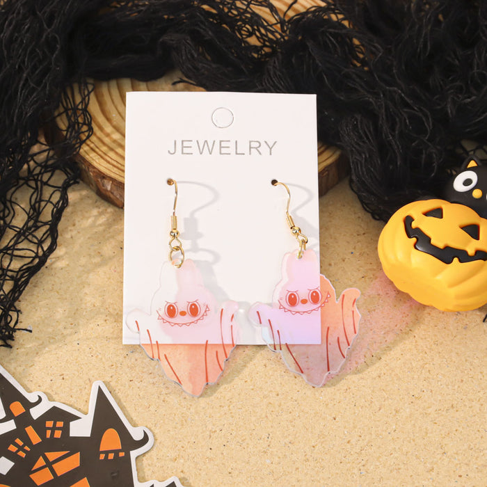 Wholesale  pumpkin lantern earrings cute funny cartoon ghost earrings