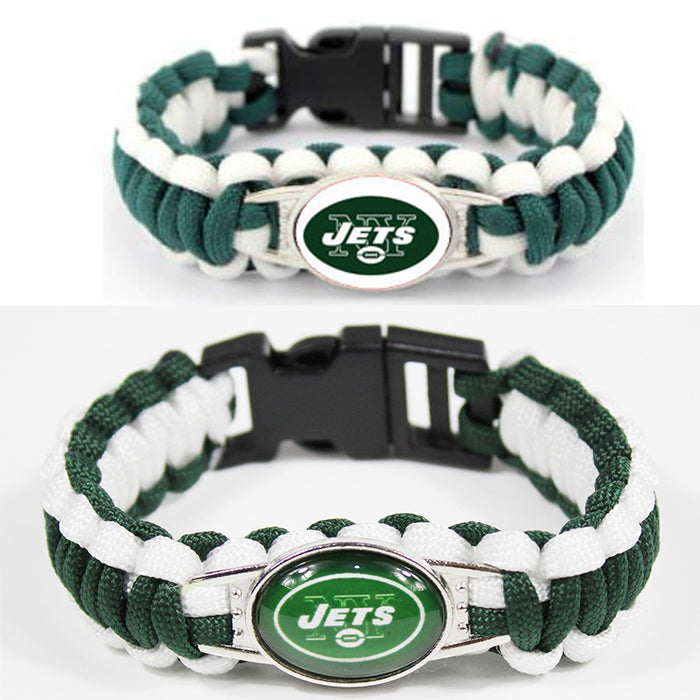 Wholesale rugby team rope woven bracelet