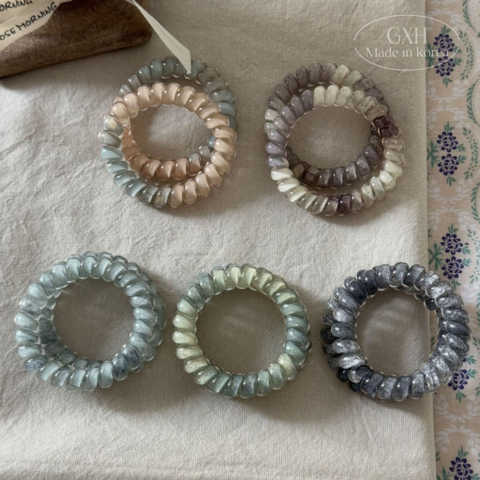 Wholesale New Cat Eye Color Transparent Phone Rope with No Trace Phone Cable Hair Rope Head Rope Rubber Band