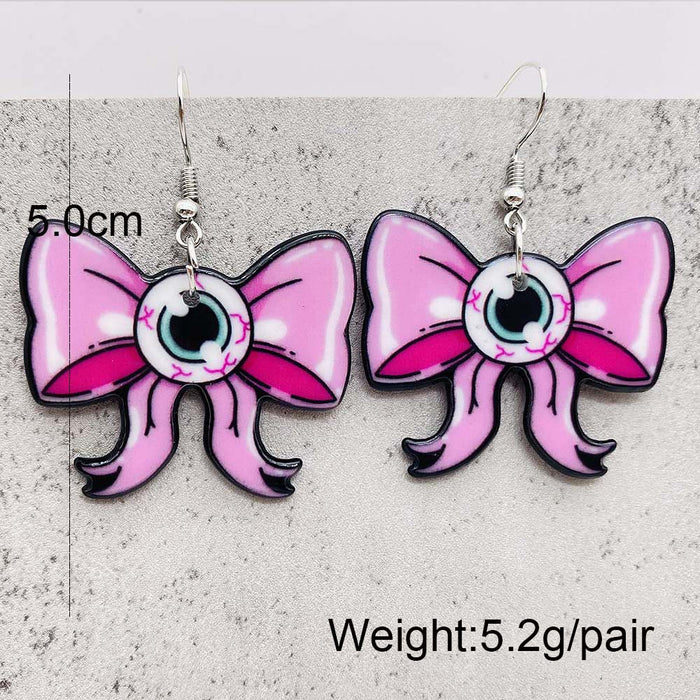 Wholesale  Acrylic Earrings Letters Cute  Eyeballs Pendant Earrings