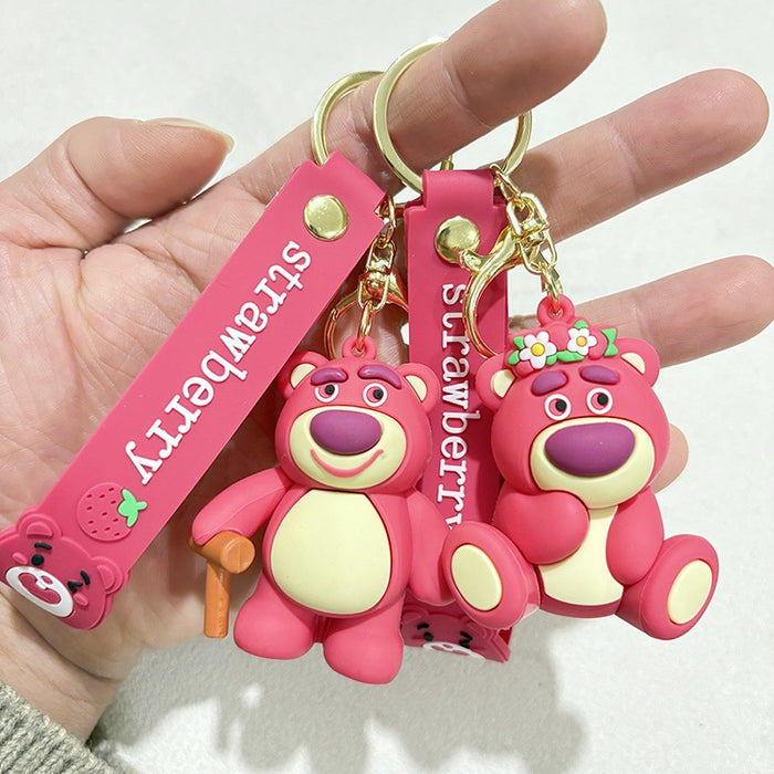 Wholesale Purple-red  keychain backpack charm