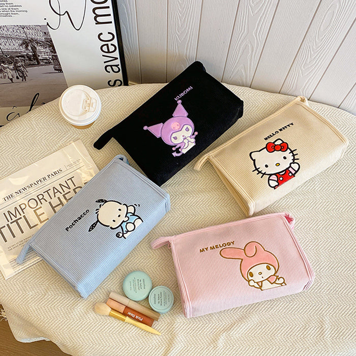 Wholesale Corduroy Cartoon Handy Cosmetic bag JDC-CB-Lihong001