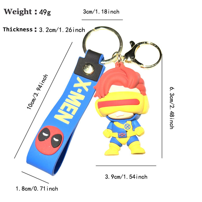 Wholesale Cartoon Wolverine Bag Pendant Car Key Chain